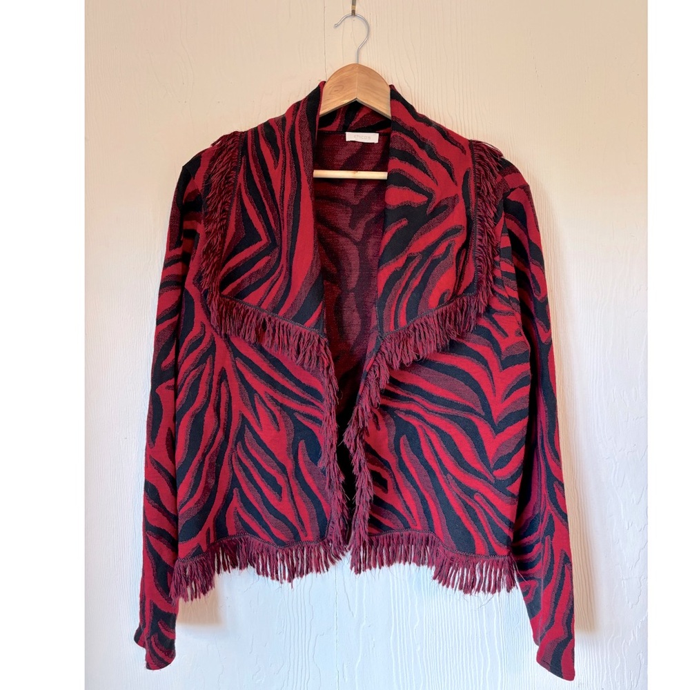 Stylish Red and Black Women's Sweater